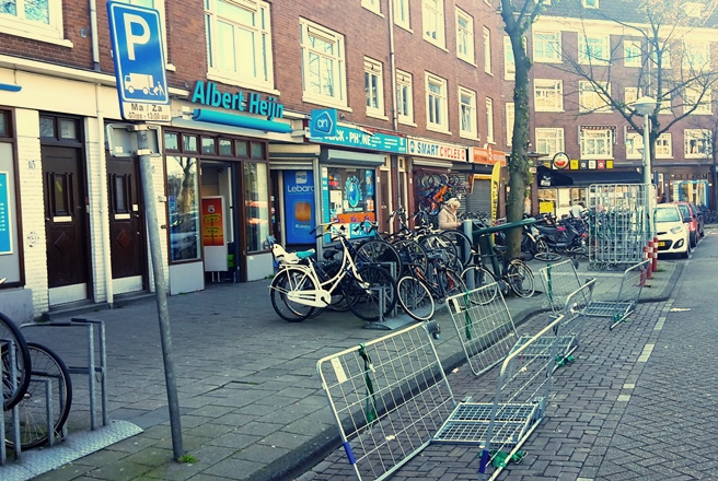 racks block the loading zone